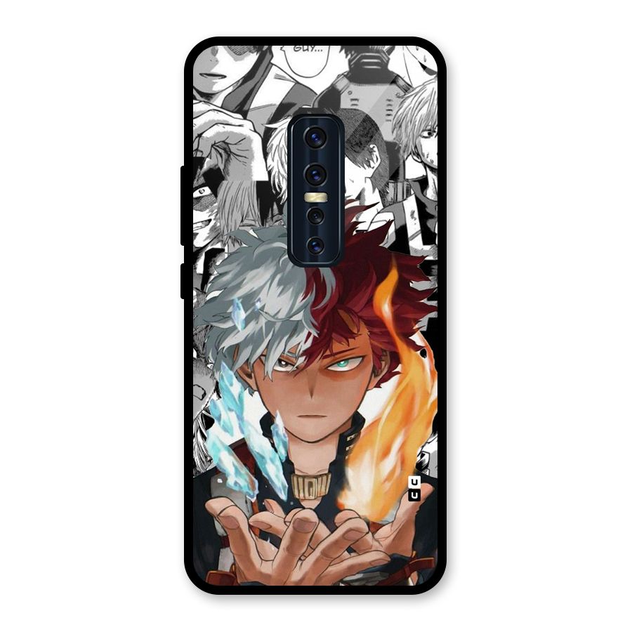 Young Todoroki Glass Back Case for Vivo V17 Pro