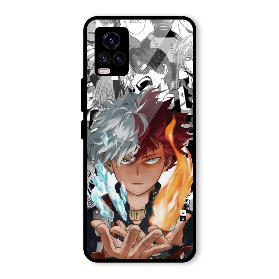 Young Todoroki Glass Back Case for Vivo V20