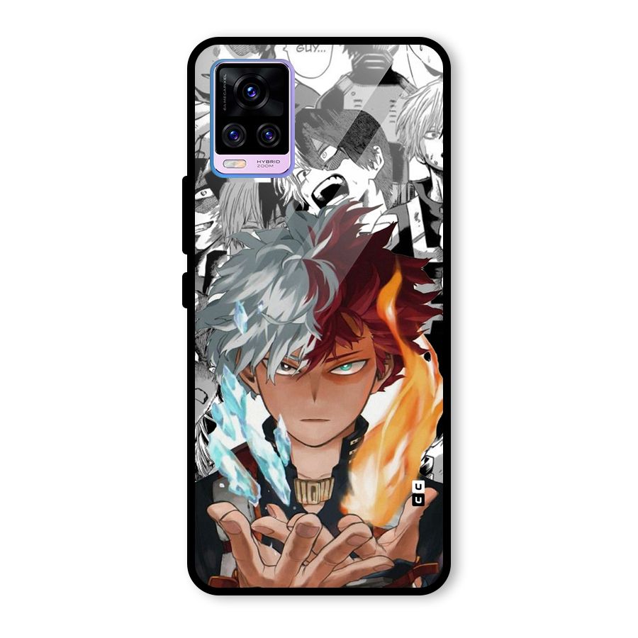 Young Todoroki Glass Back Case for Vivo V20 Pro