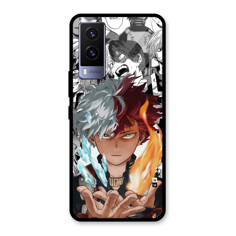 Young Todoroki Glass Back Case for Vivo V21e 5G