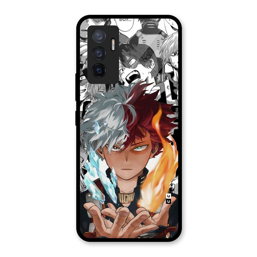 Young Todoroki Glass Back Case for Vivo V23e