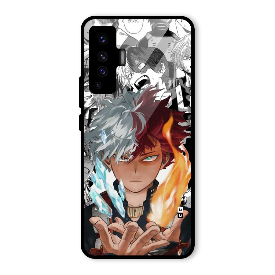 Young Todoroki Glass Back Case for Vivo X50