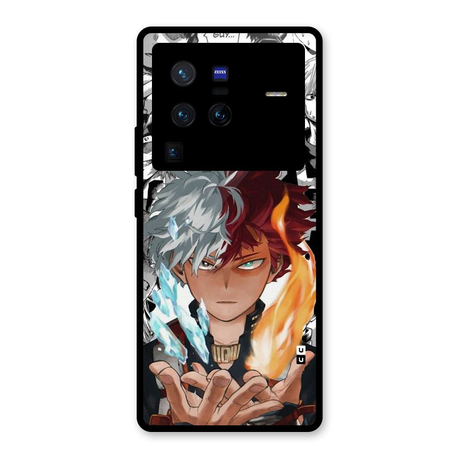 Young Todoroki Glass Back Case for Vivo X80 Pro