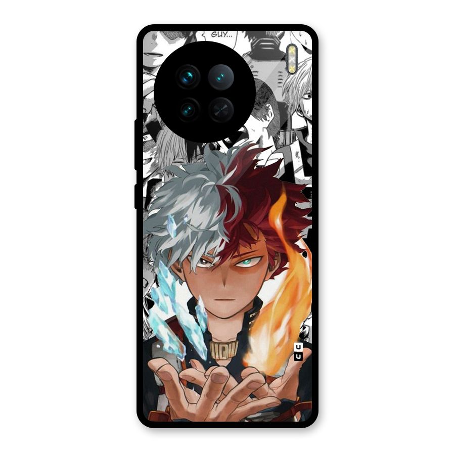 Young Todoroki Glass Back Case for Vivo X90