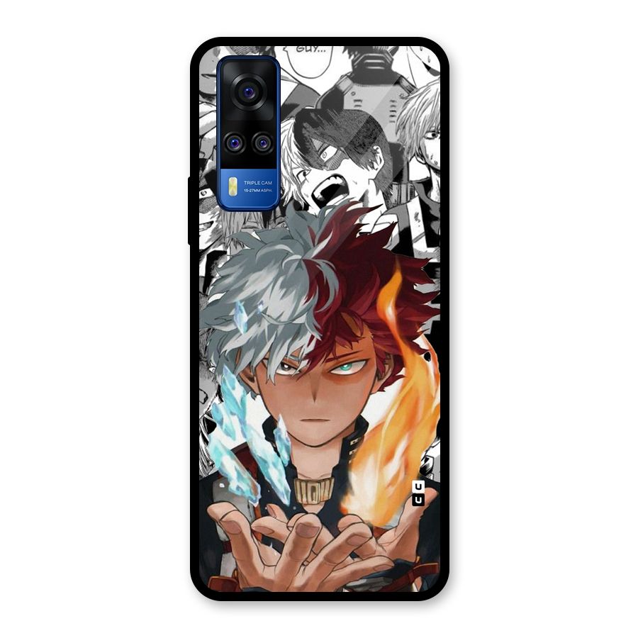 Young Todoroki Glass Back Case for Vivo Y31