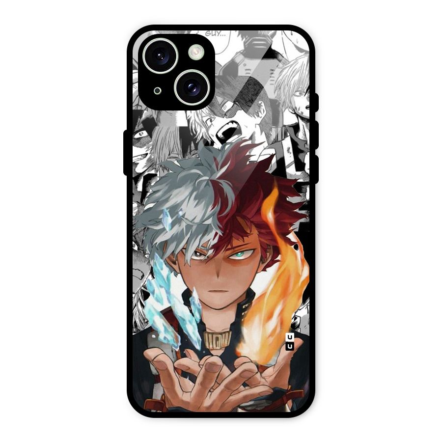 Young Todoroki Glass Back Case for iPhone 15 Plus