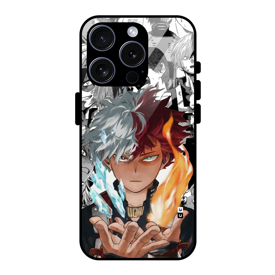 Young Todoroki Glass Back Case for iPhone 15 Pro