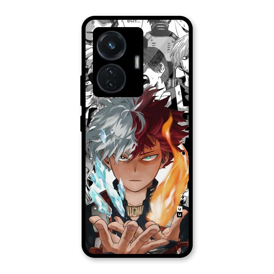 Young Todoroki Glass Back Case for iQOO Z6 44W
