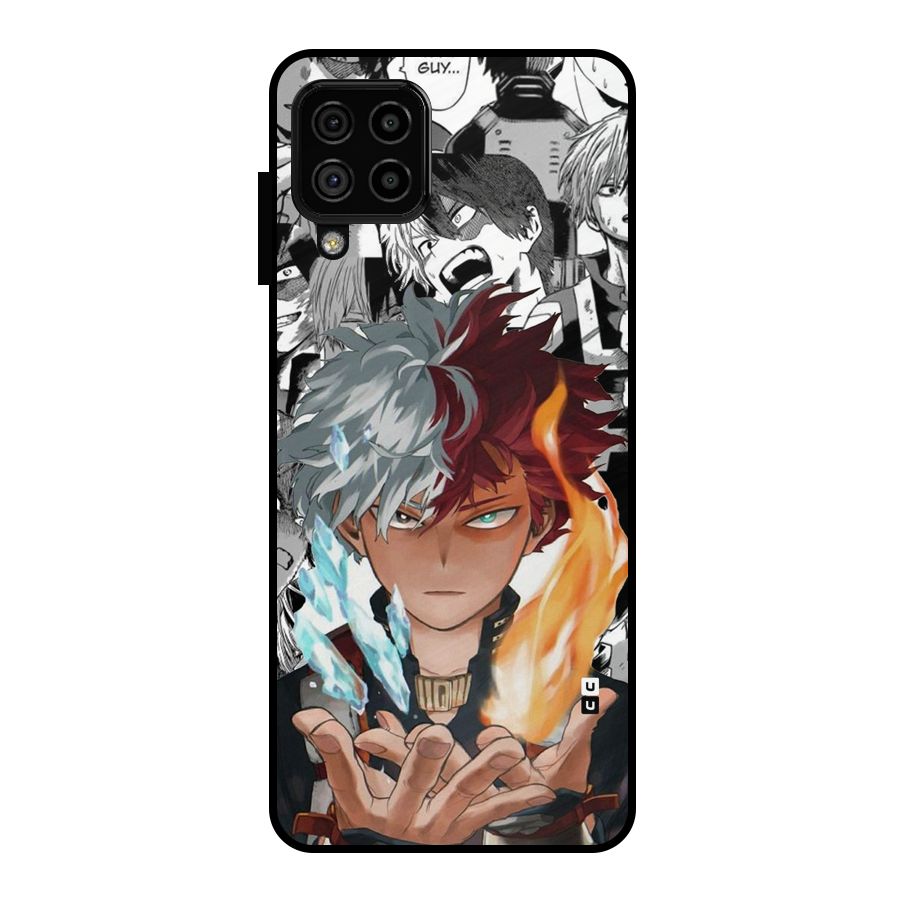 Young Todoroki Metal Back Case for Galaxy A22 4G