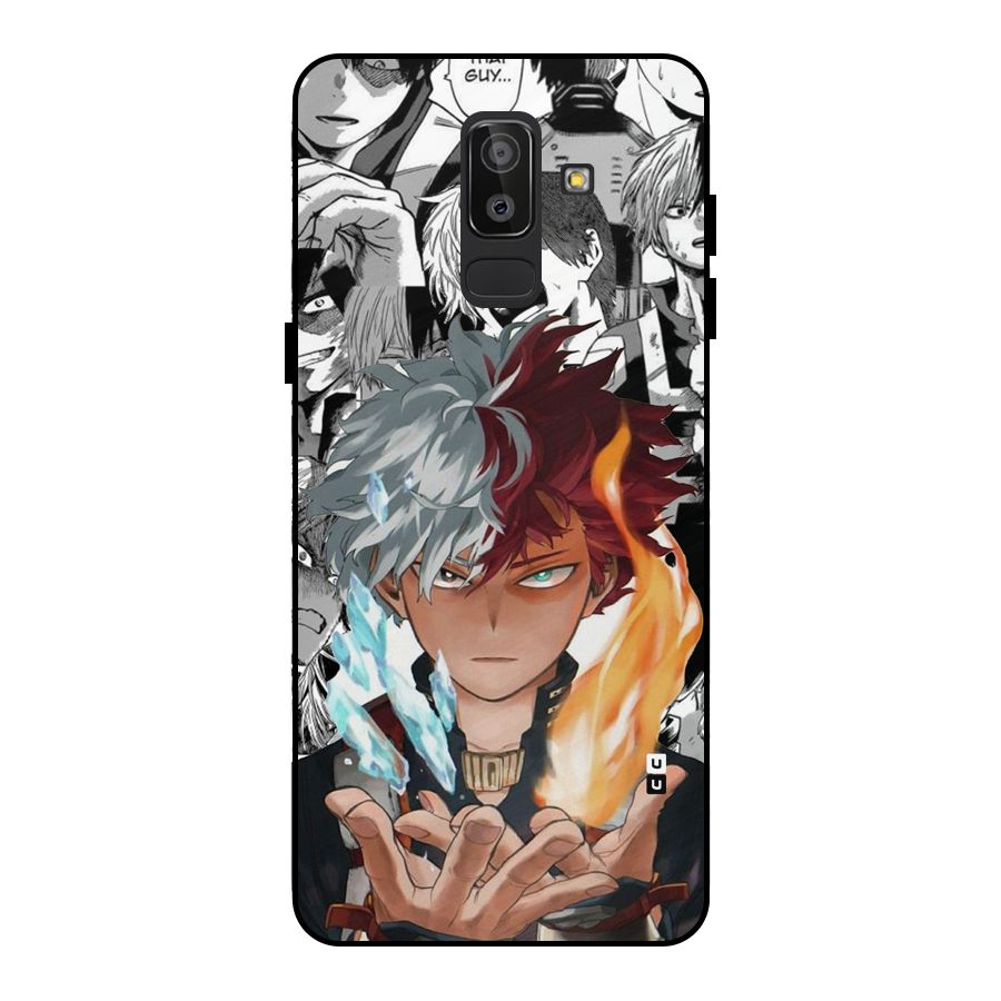 Young Todoroki Metal Back Case for Galaxy J8