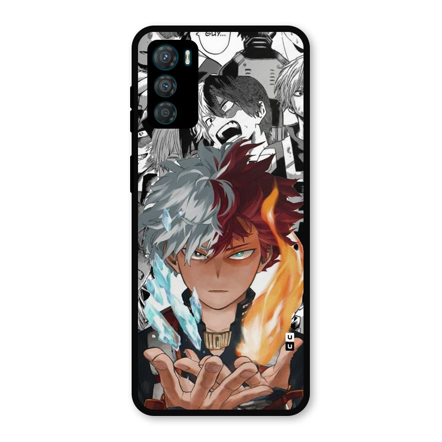Young Todoroki Metal Back Case for Moto G42