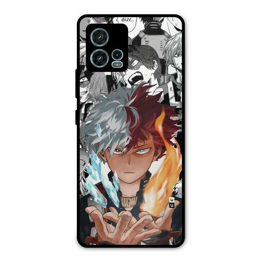 Young Todoroki Metal Back Case for Moto G72