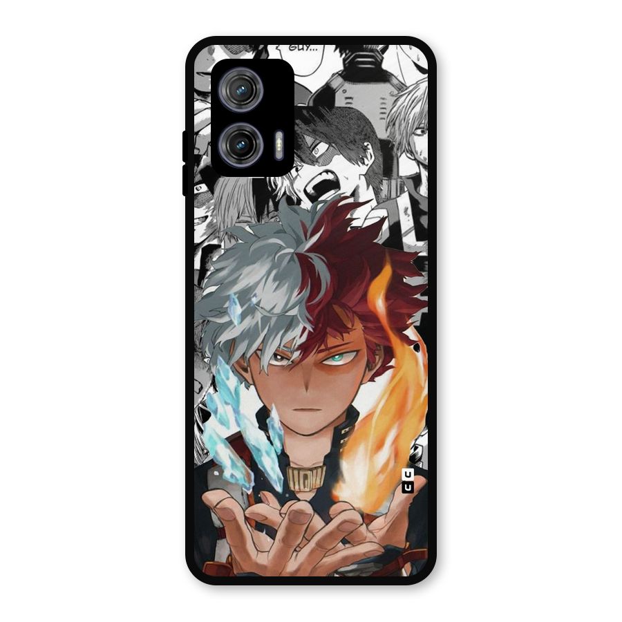 Young Todoroki Metal Back Case for Moto G73