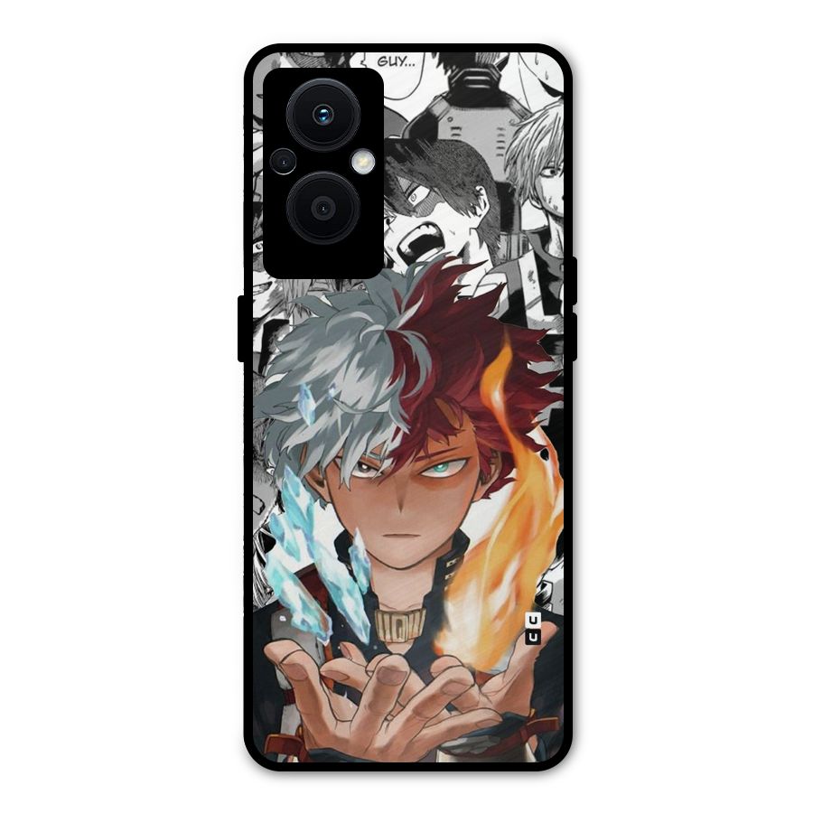 Young Todoroki Metal Back Case for Oppo F21 Pro 5G