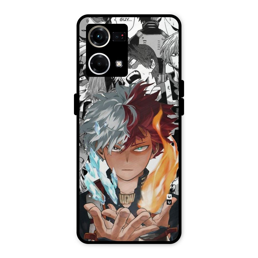 Young Todoroki Metal Back Case for Oppo F21s Pro 4G