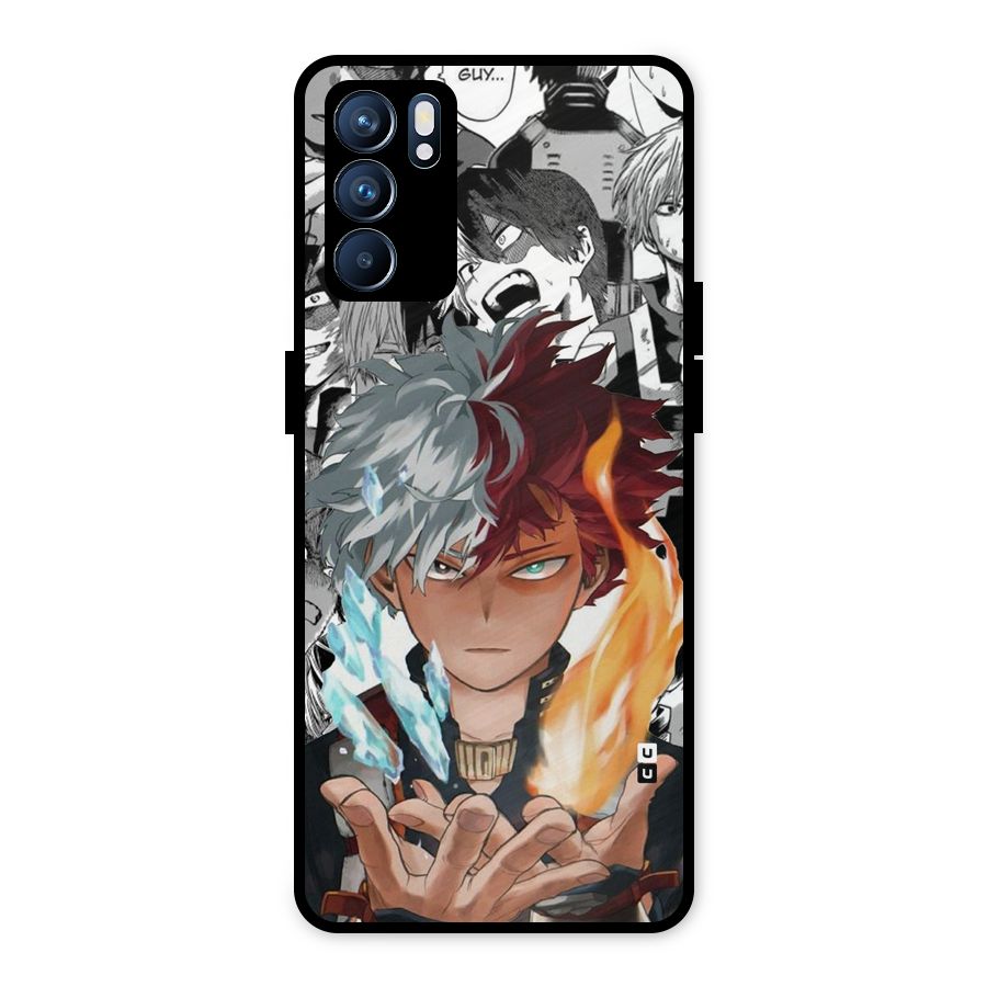 Young Todoroki Metal Back Case for Oppo Reno6 5G