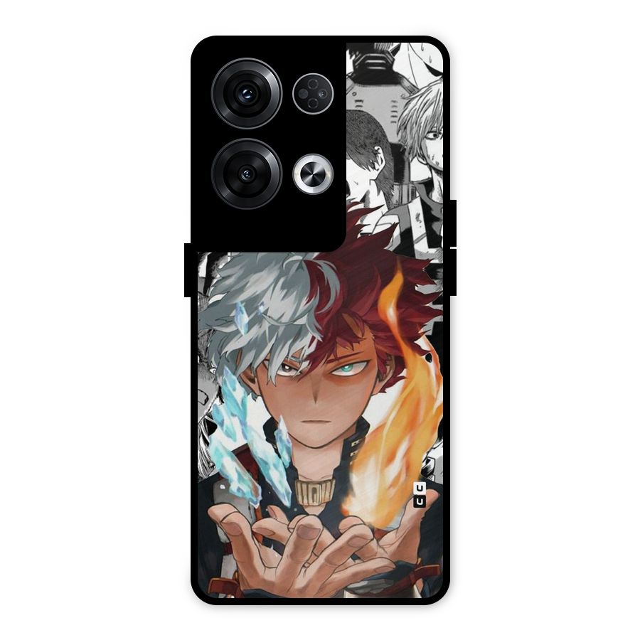 Young Todoroki Metal Back Case for Oppo Reno8 Pro 5G