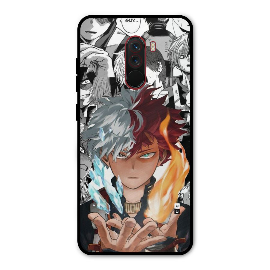 Young Todoroki Metal Back Case for Poco F1