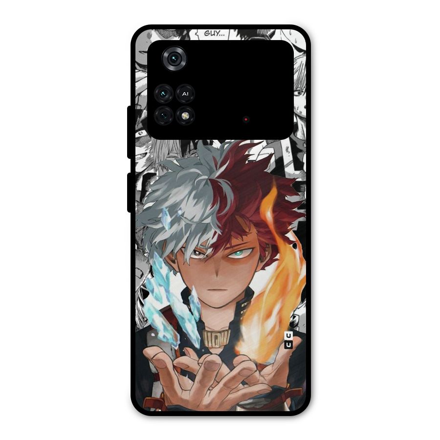 Young Todoroki Metal Back Case for Poco M4 Pro 4G