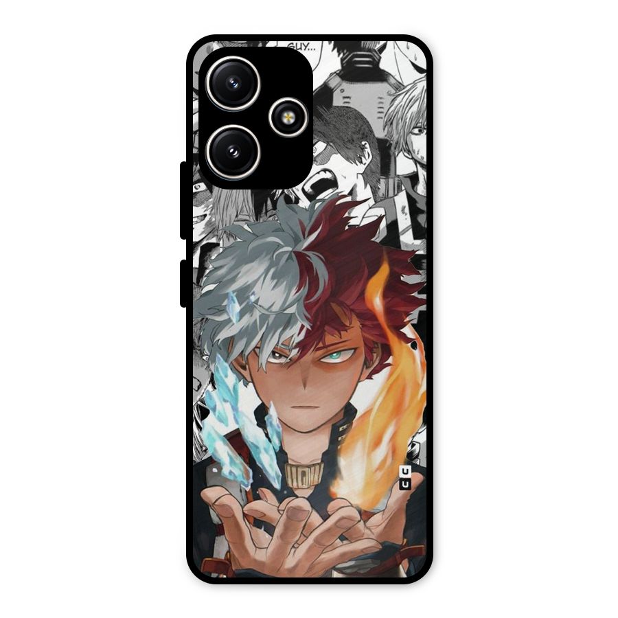 Young Todoroki Metal Back Case for Poco M6 Pro