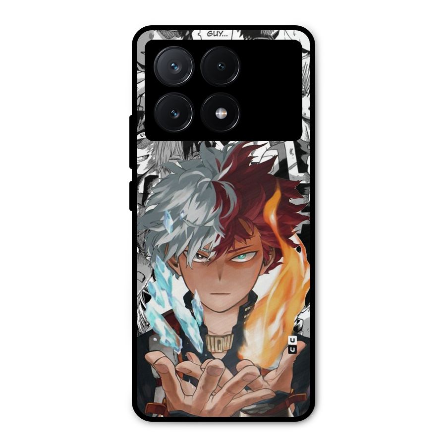 Young Todoroki Metal Back Case for Poco X6 Pro