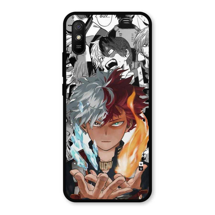 Young Todoroki Metal Back Case for Redmi 9a