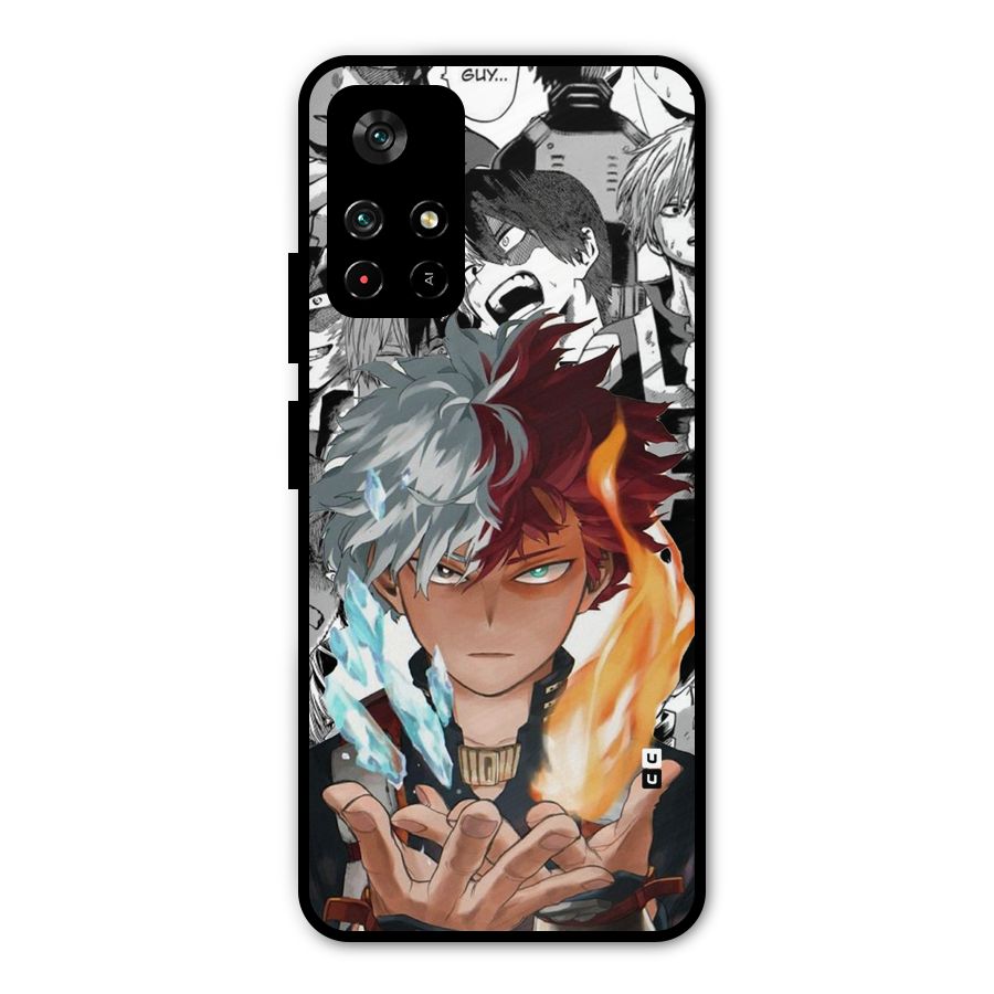 Young Todoroki Metal Back Case for Redmi Note 11T 5G