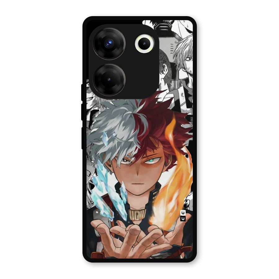 Young Todoroki Metal Back Case for Tecno Camon 20 Pro