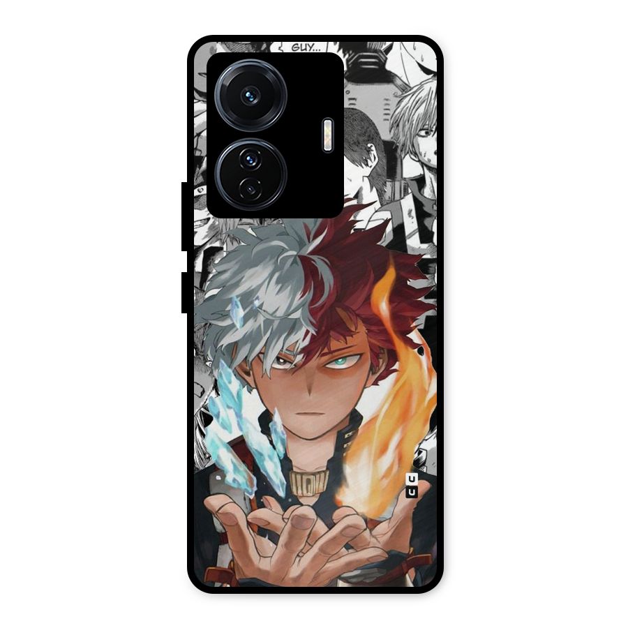 Young Todoroki Metal Back Case for Vivo T1 Pro