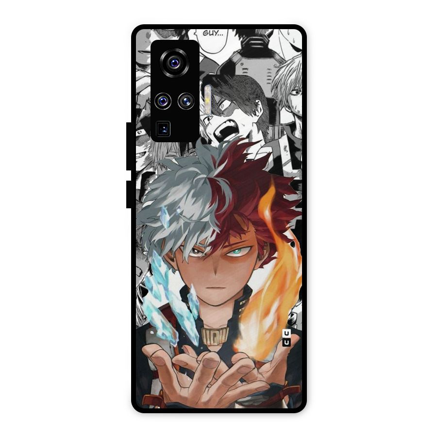 Young Todoroki Metal Back Case for Vivo X50 Pro