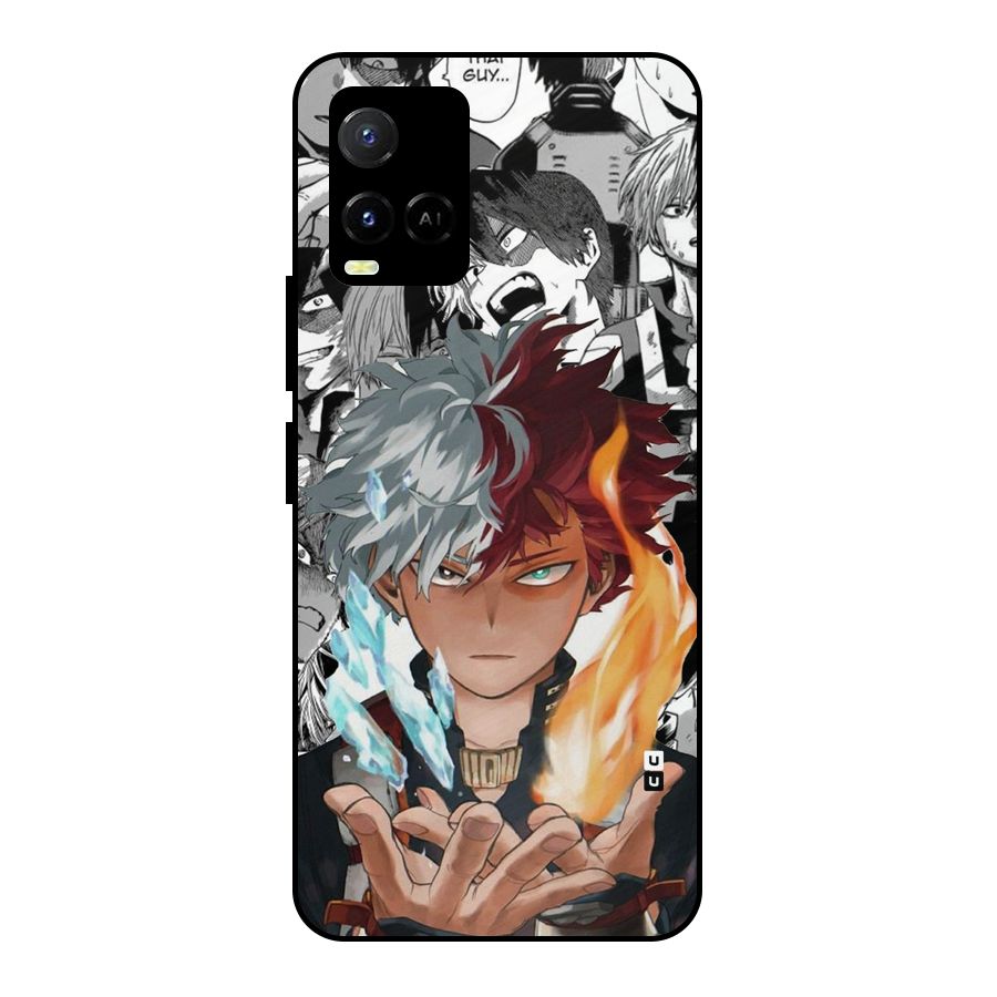 Young Todoroki Metal Back Case for Vivo Y21