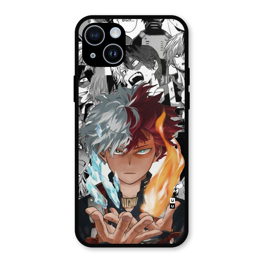 Young Todoroki Metal Back Case for iPhone 14