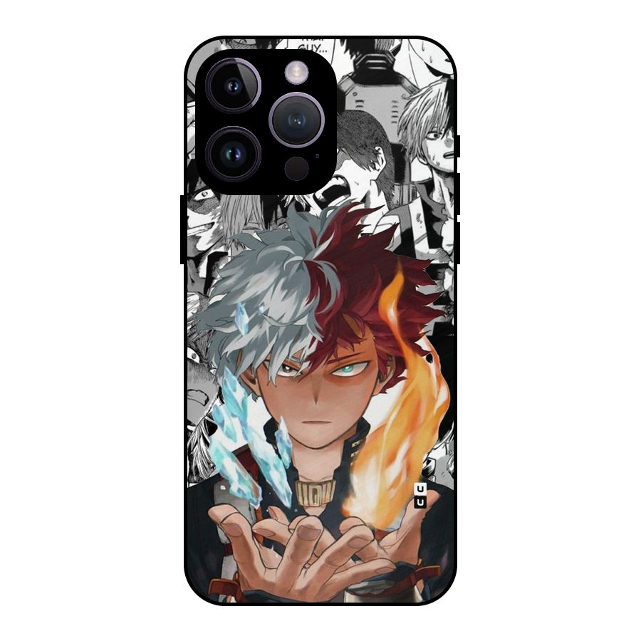 Young Todoroki Metal Back Case for iPhone 14 Pro Max