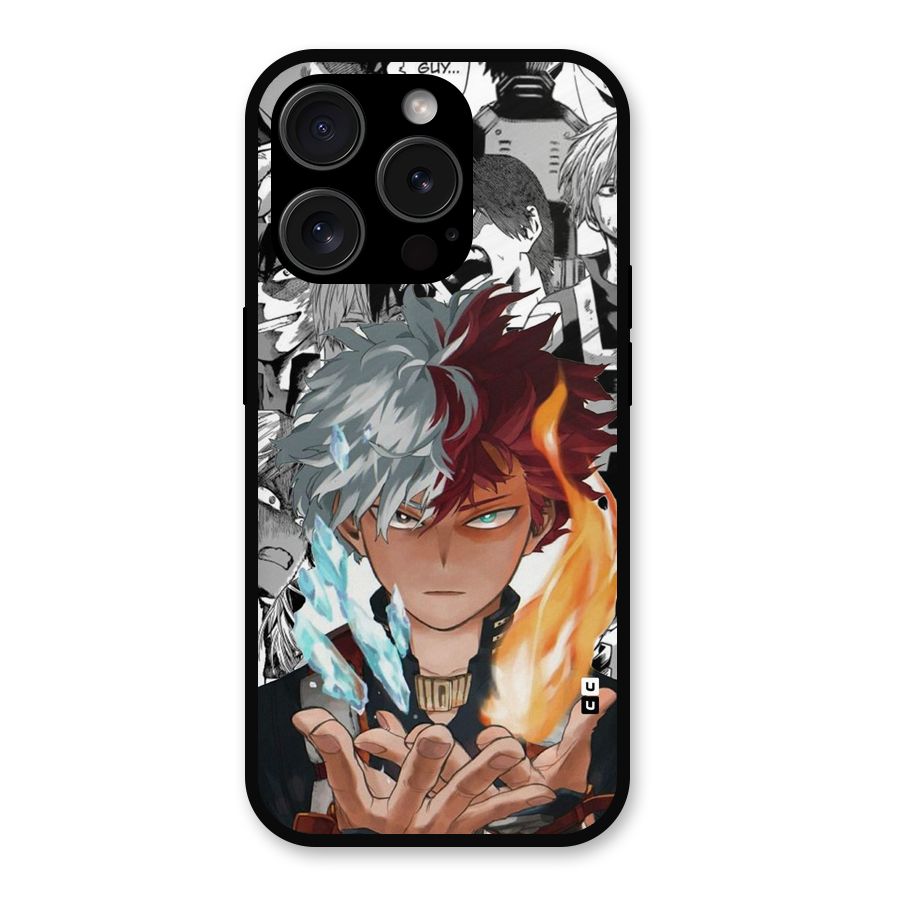 Young Todoroki Metal Back Case for iPhone 15 Pro