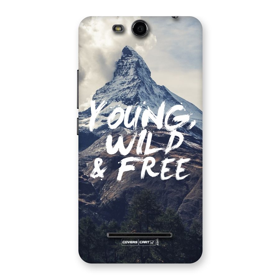 Young Wild and Free Back Case for Micromax Canvas Juice 3 Q392
