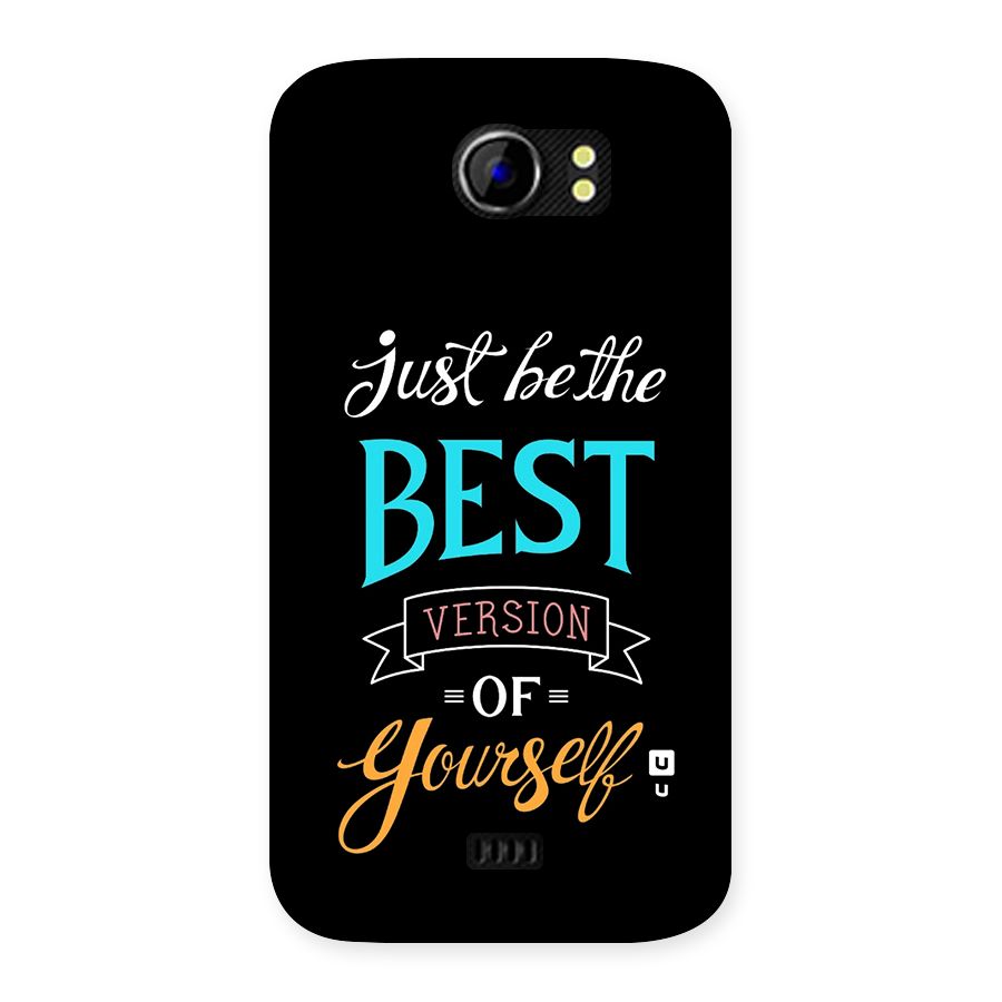 Your Best Version Back Case for Canvas 2 A110