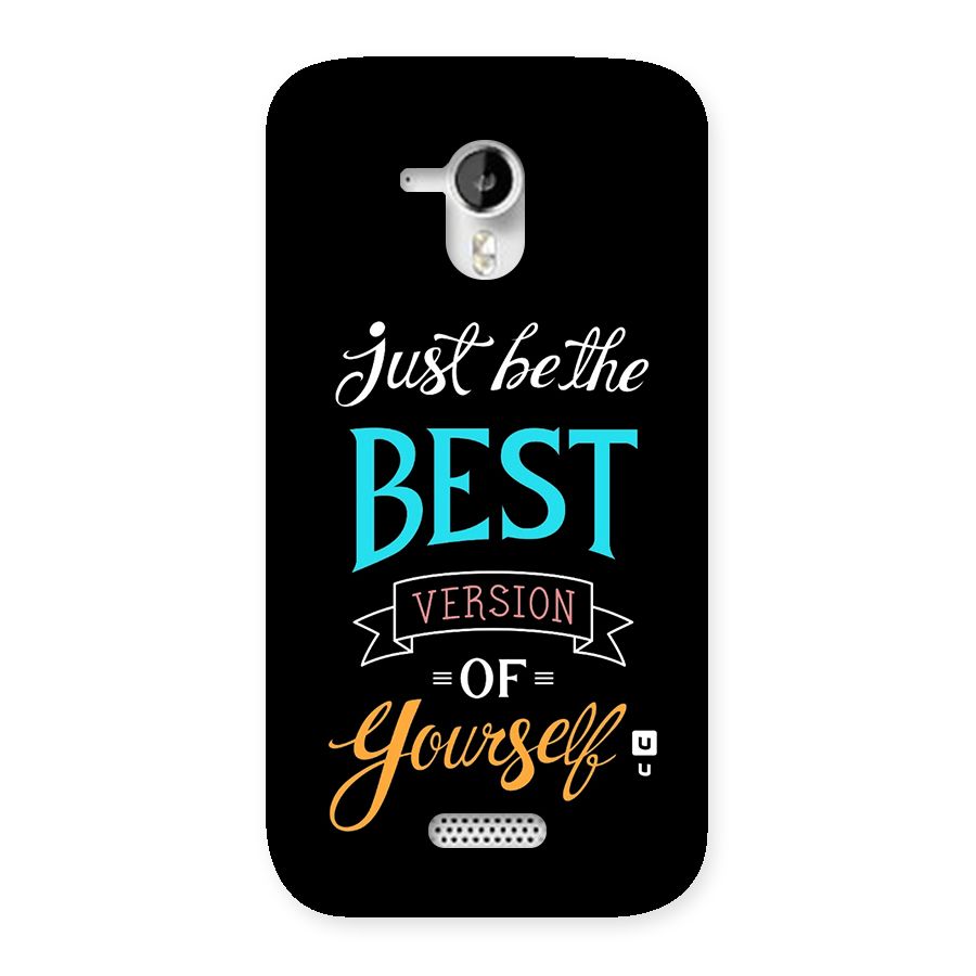 Your Best Version Back Case for Canvas HD A116