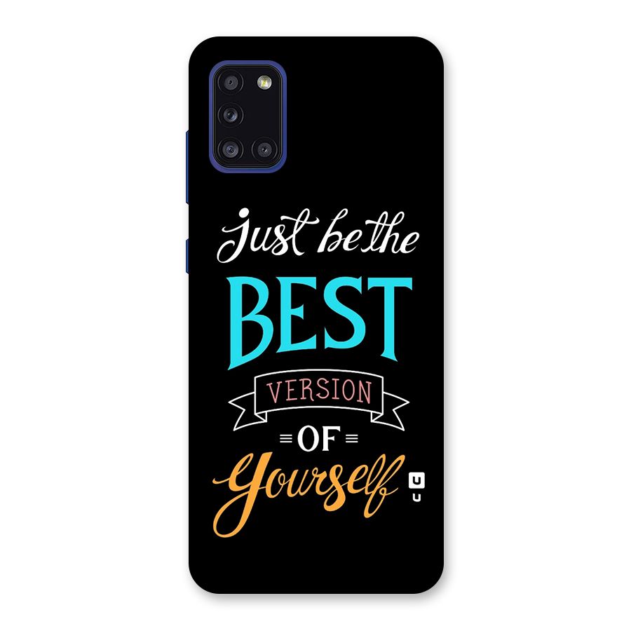 Your Best Version Back Case for Galaxy A31