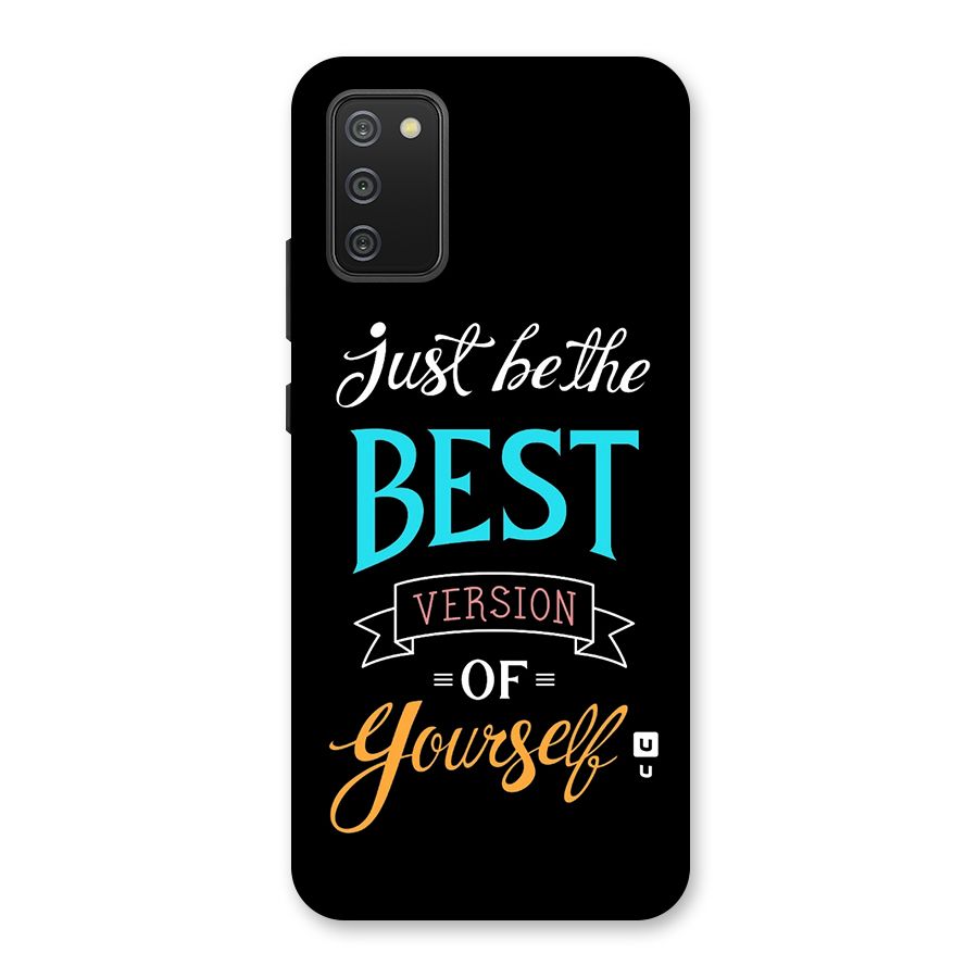 Your Best Version Back Case for Galaxy M02s