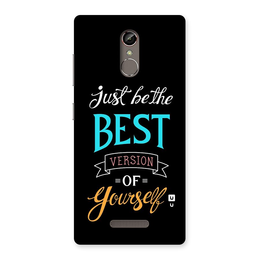 Your Best Version Back Case for Gionee S6s