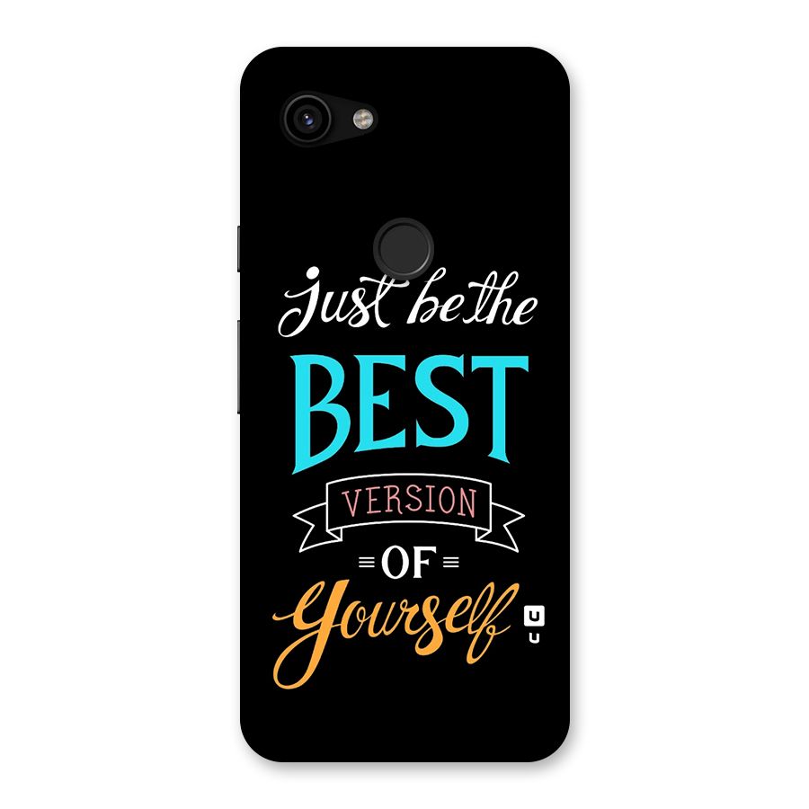 Your Best Version Back Case for Google Pixel 3a