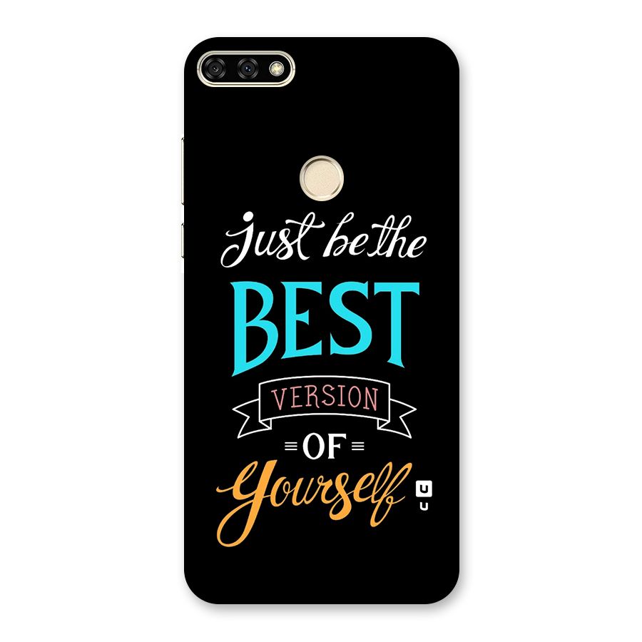 Your Best Version Back Case for Honor 7A