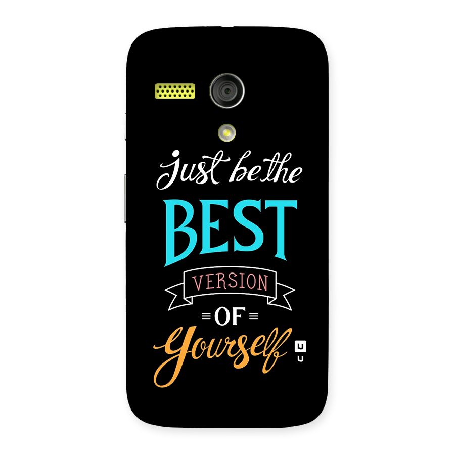 Your Best Version Back Case for Moto G