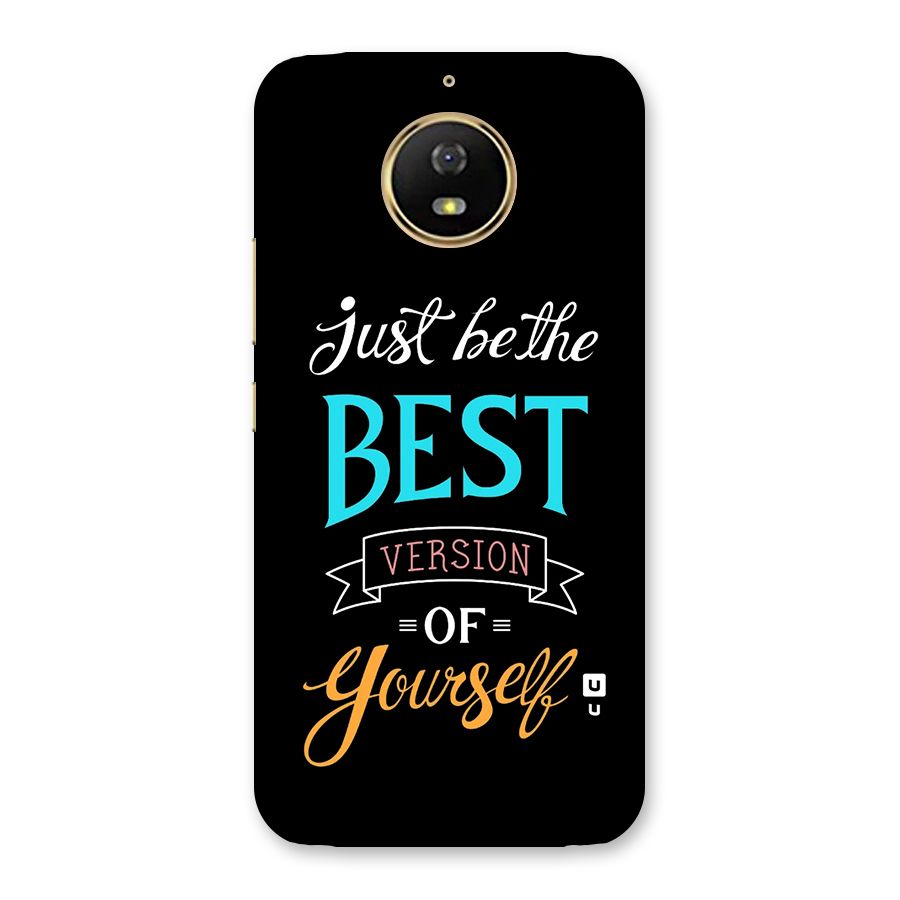 Your Best Version Back Case for Moto G5s