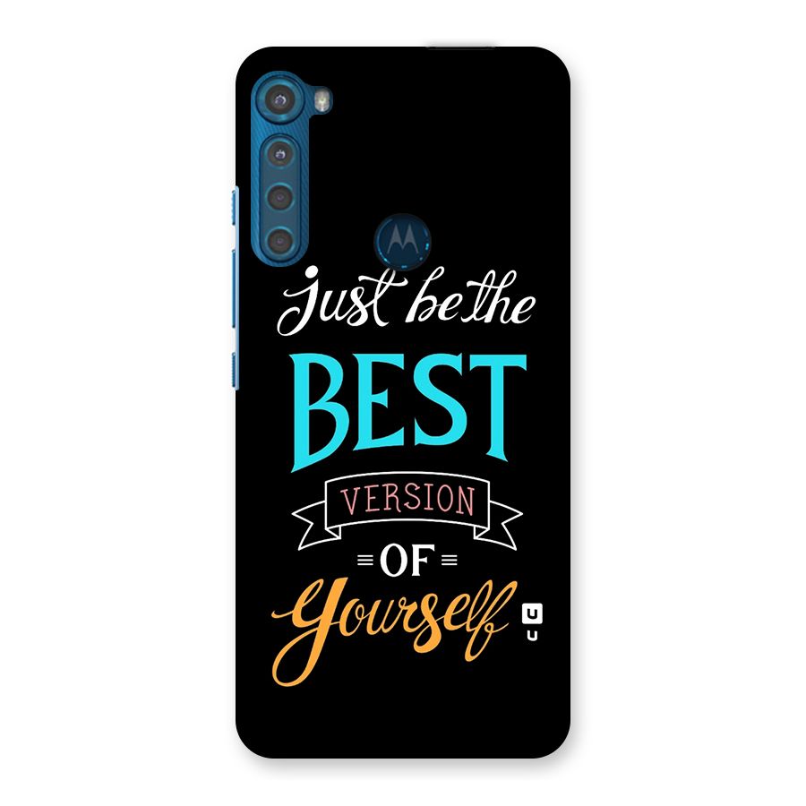 Your Best Version Back Case for Motorola One Fusion Plus