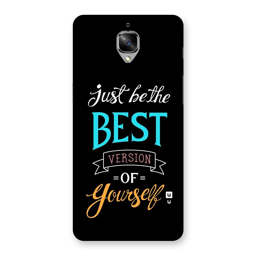 Your Best Version Back Case for OnePlus 3