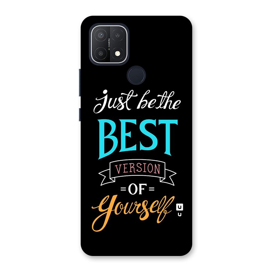 Your Best Version Back Case for Oppo A15