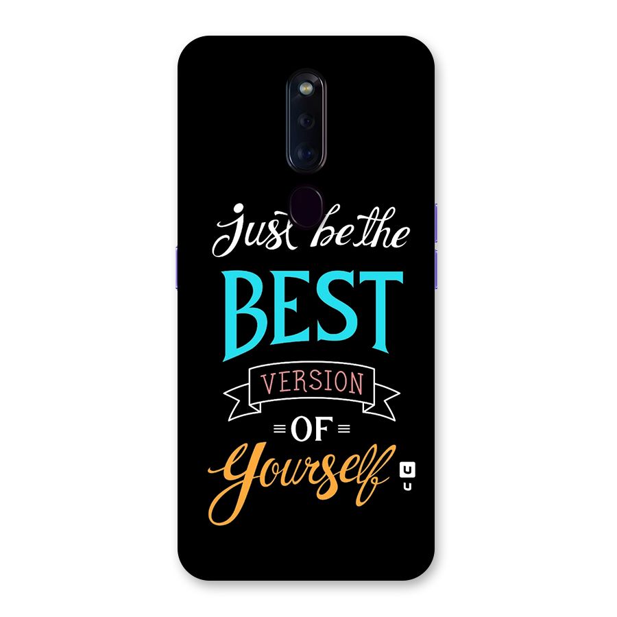 Your Best Version Back Case for Oppo F11 Pro