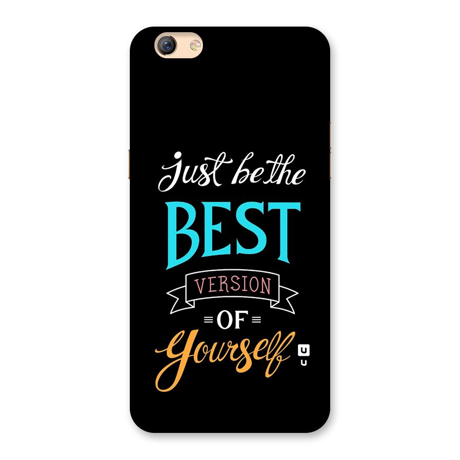 Your Best Version Back Case for Oppo F3 Plus