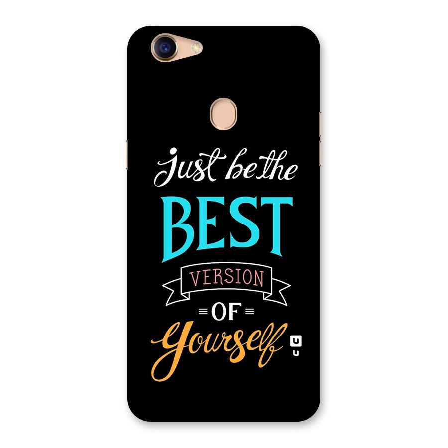 Your Best Version Back Case for Oppo F5 Youth